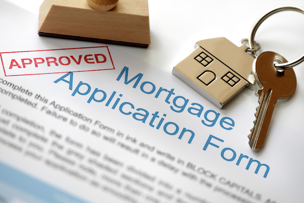 Mortgage documents and house key