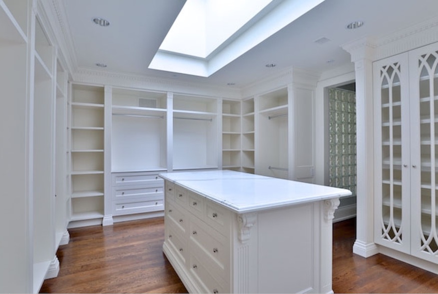 Walk-in closet in Prince's former Toronto home