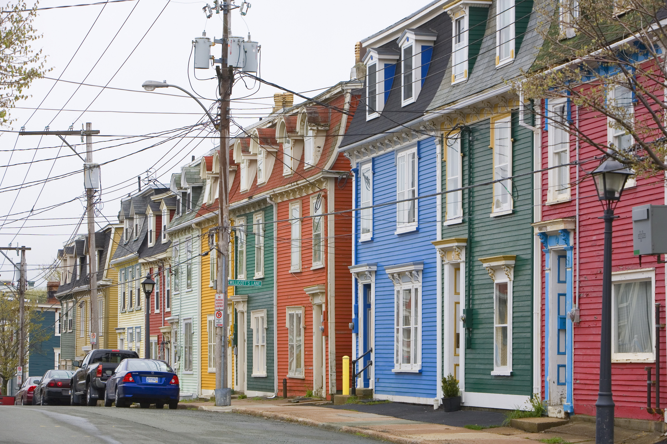 Colourful houses in St. John's