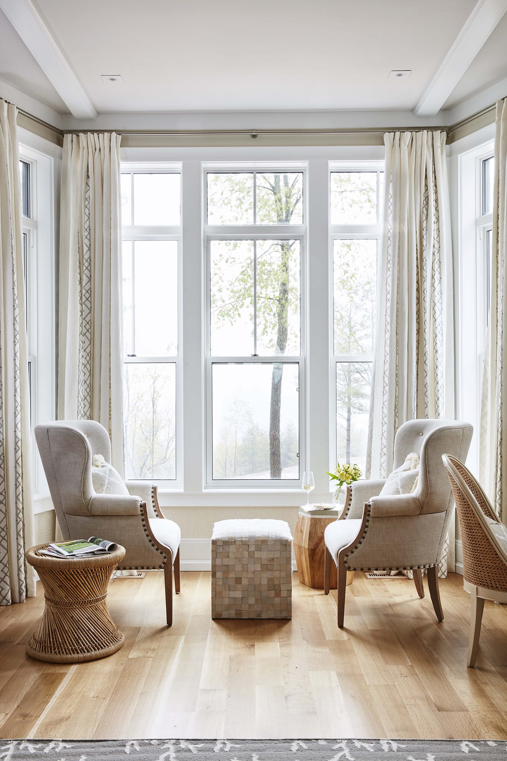 Large bay windows allow lots of natural light.
