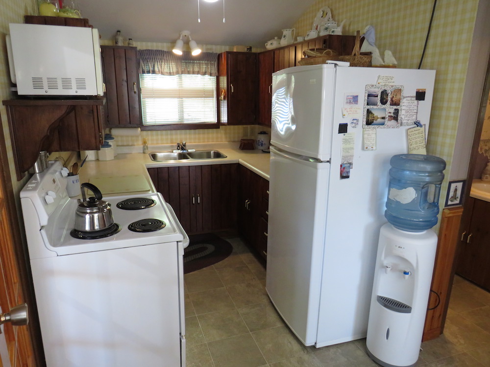 small dated kitchen