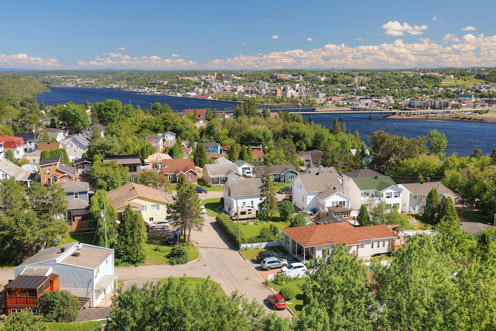 Houses pictured in Saguenay, Quebec