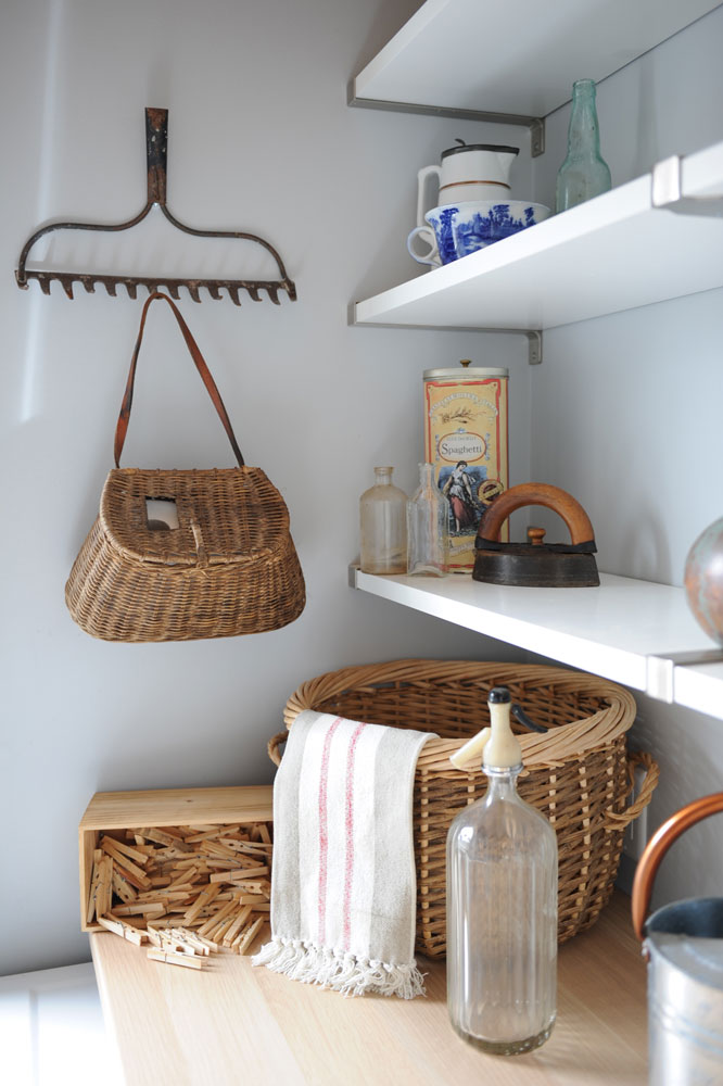laundry room with rake and baskets