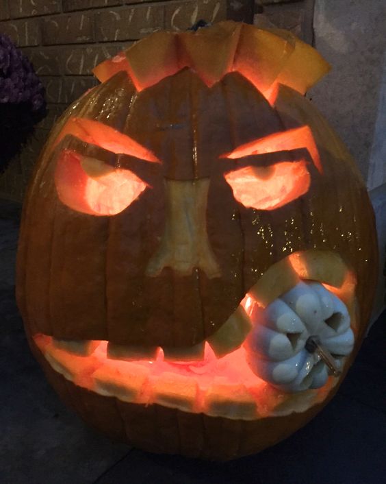 Scott McGillivray's carved halloween pumpkin