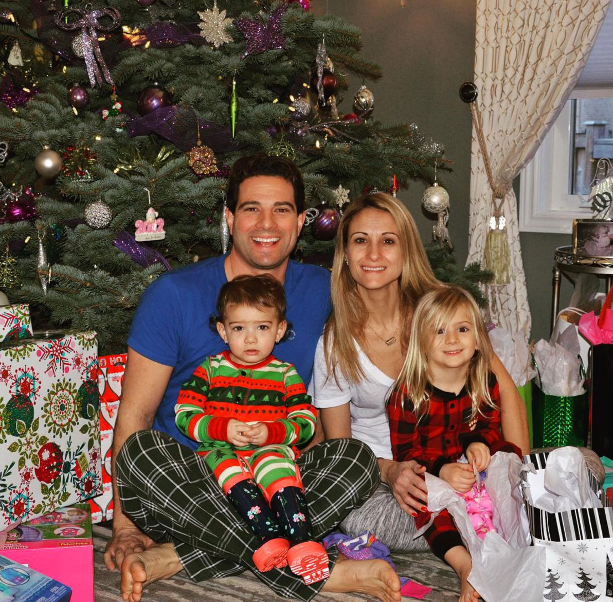 The McGillivray family on Christmas morning