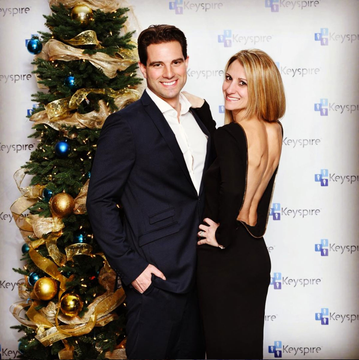 Scott and Sabrina McGillivray dressed up for the holidays