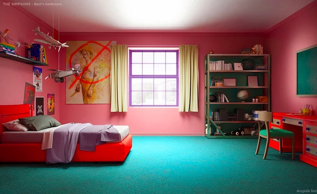 Simpson household Barts room by LupineWarlord on DeviantArt