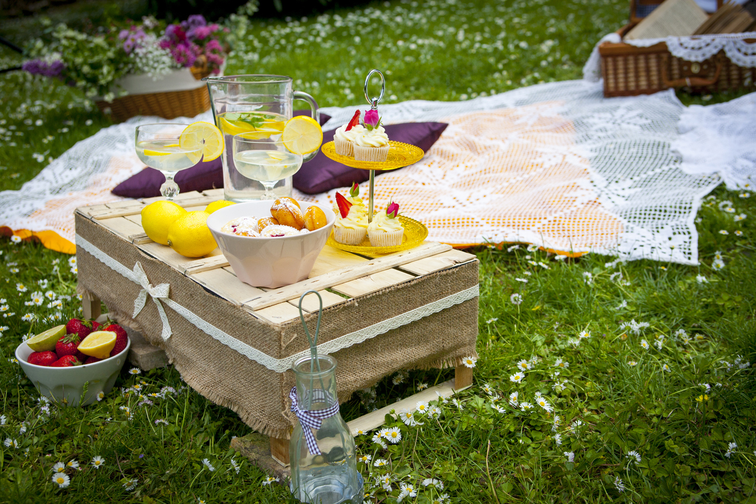 Wedding picnic party