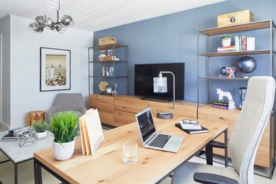 This Modern and Masculine Home Office is Working-From-Home Goals - HGTV ...
