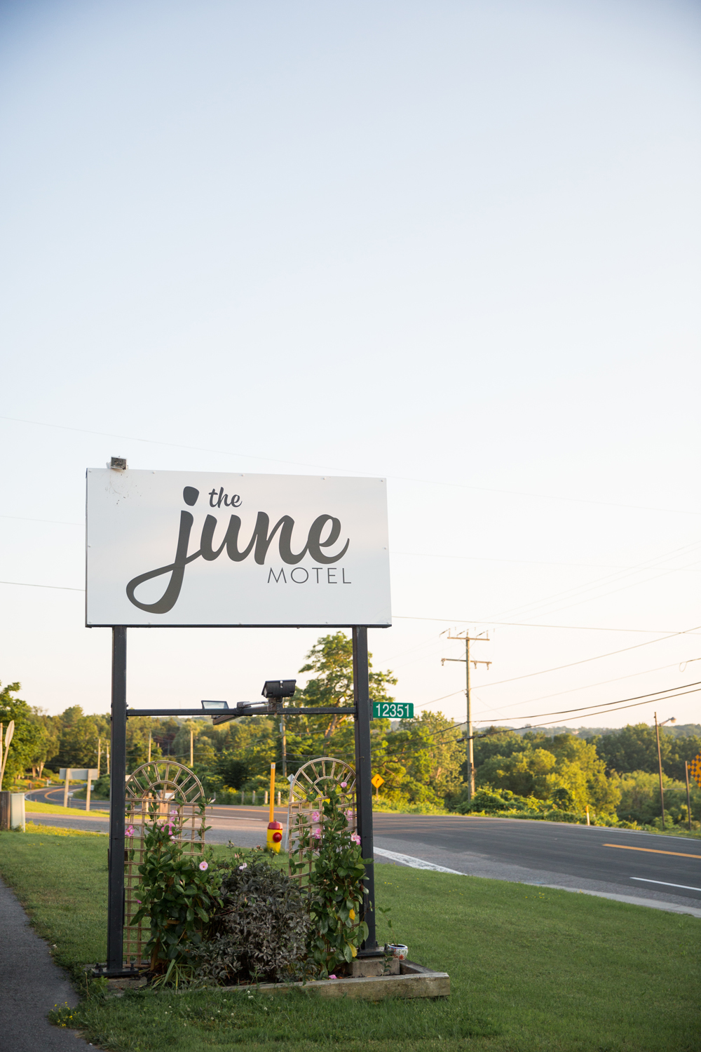 June Motel sign in Prince Edward County