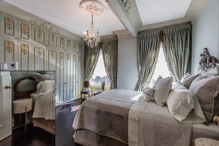 Master bedroom of Parisian-inspired home in Toronto's Summerhill neighbourhood