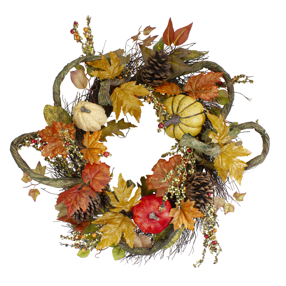 Fall wreath for Thanksgiving or Friendsgiving