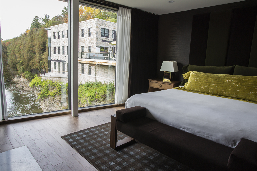 the rooms at The Elora Mill Hotel & Spa