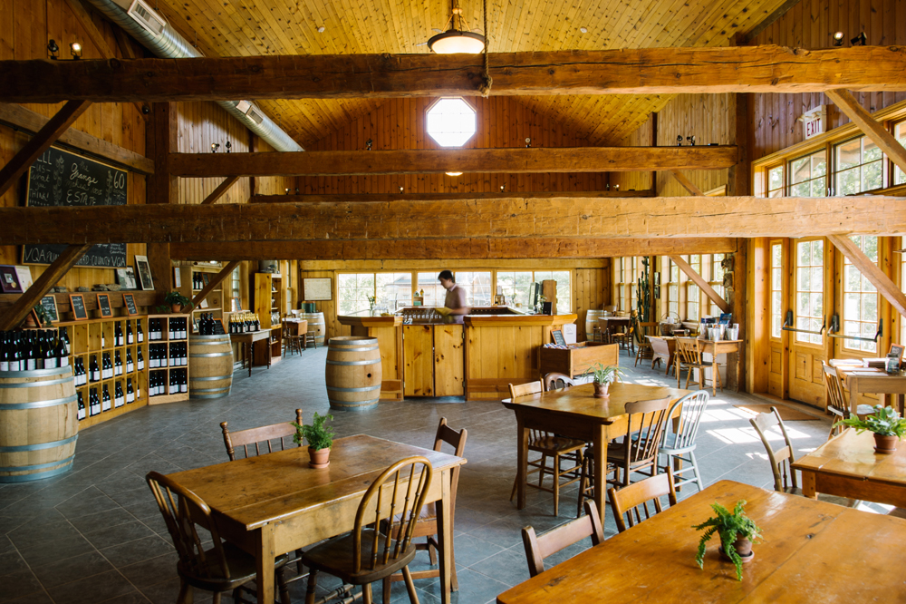 The Grange of Prince Edward winery tasting room.