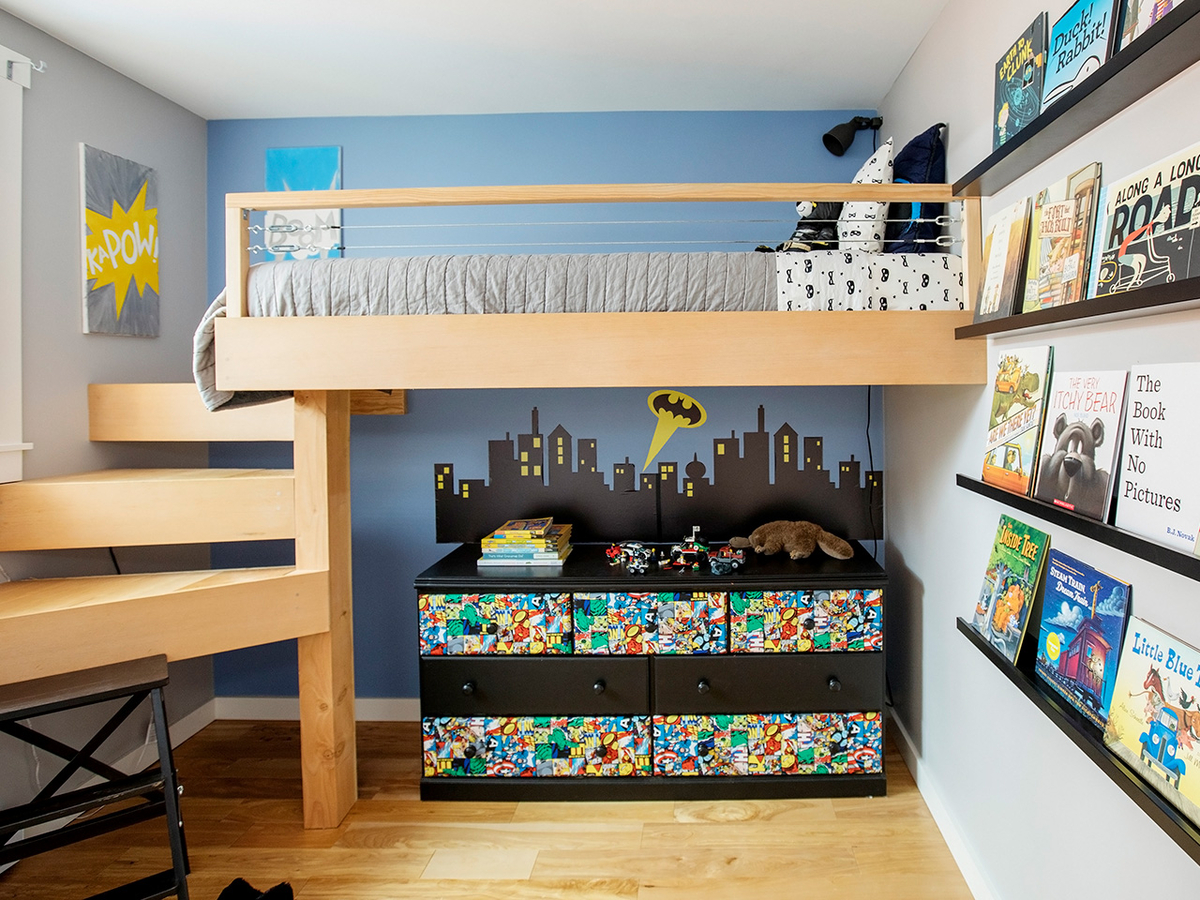 Boy's bedroom in Lions Bay home of Love It Or List It star Todd Talbot
