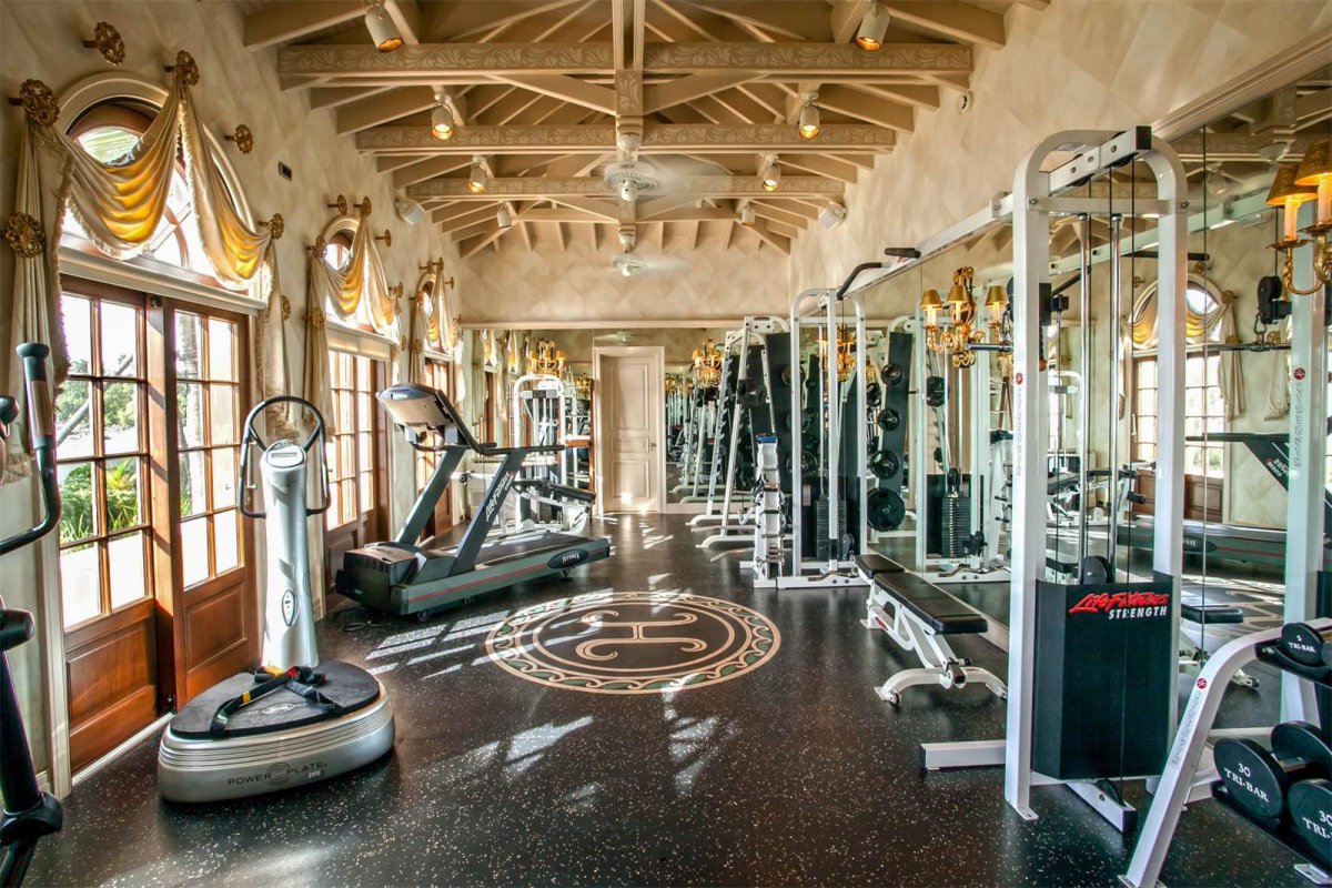 Fitness centre in Donald Trump's St. Martin vacation home