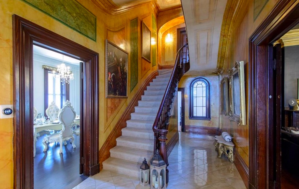Foyer of mansion in Saint John, NB