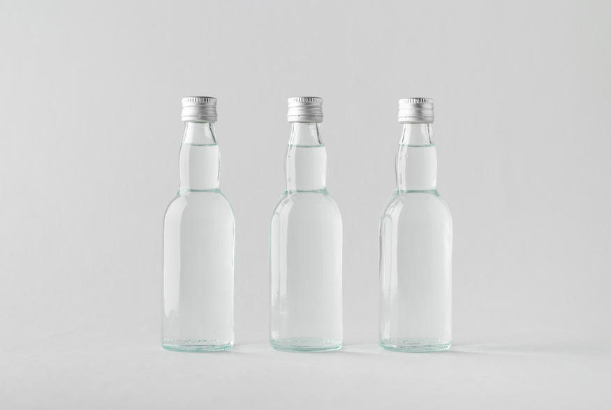Small vodka bottles