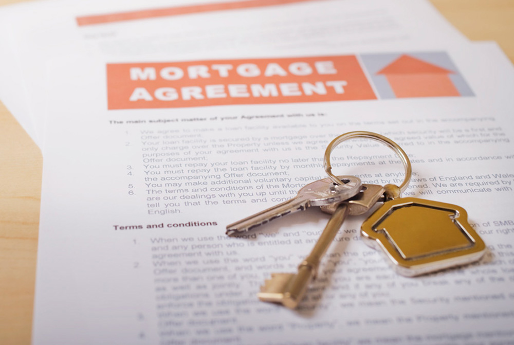 Mortgage agreement with keys