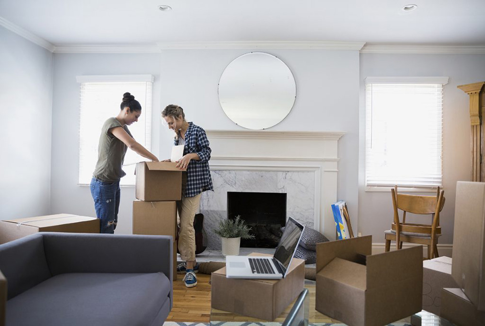 Couple moving into house