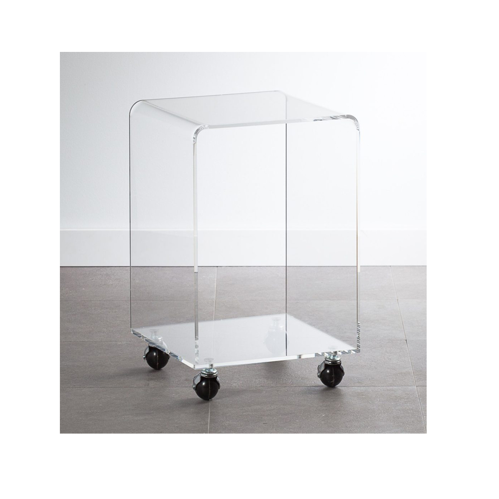 Modern acrylic side table from The Cross Decor & Design.