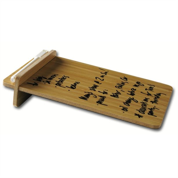 Bamboo dry erase memo board