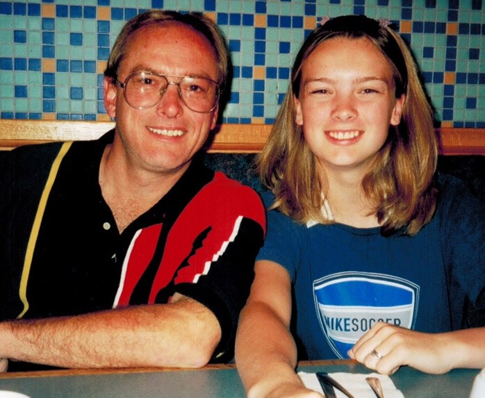 Kate Campbell and her Father