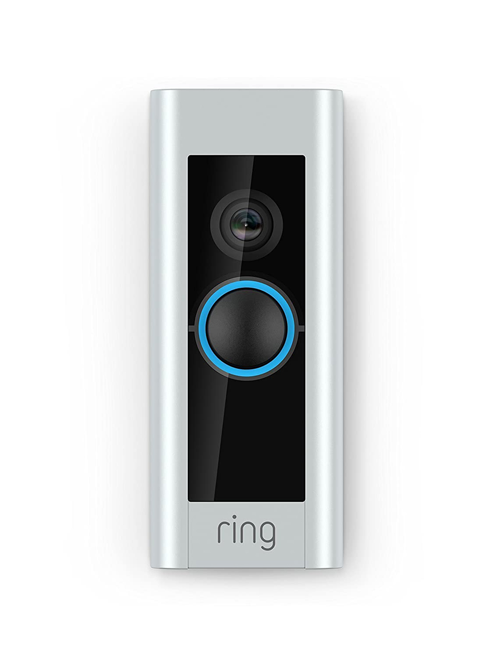 A video smart doorbell in grey