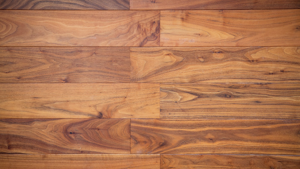 Closeup on hardwood floor