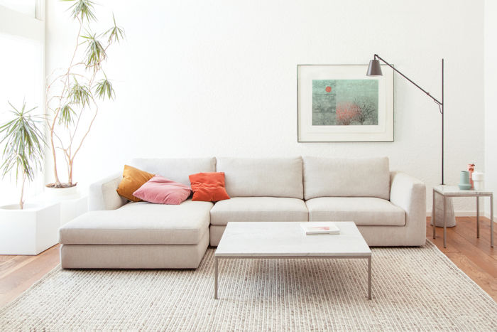 modern beige sectional couch from EQ3