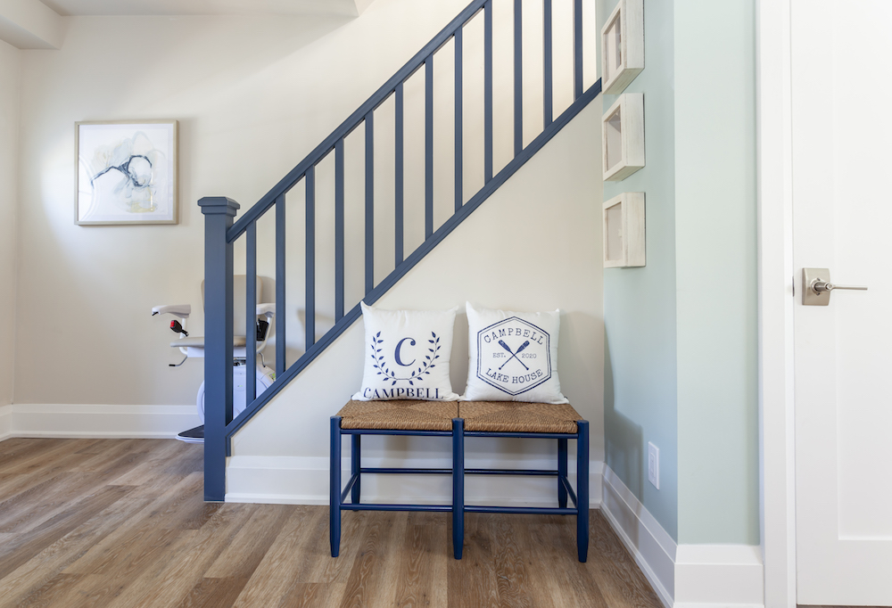 A new stairway with a coastal vibe