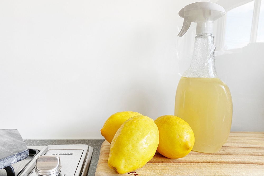 Homemade lemon cleaner
