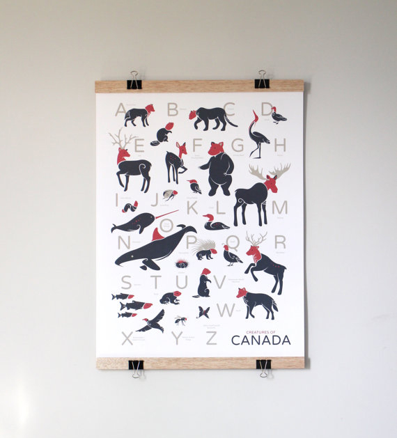 Creatures of Canada Print