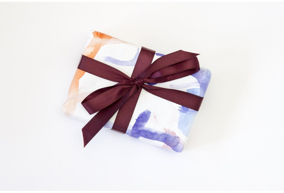 diy gift wrapping paper made out of kid's art