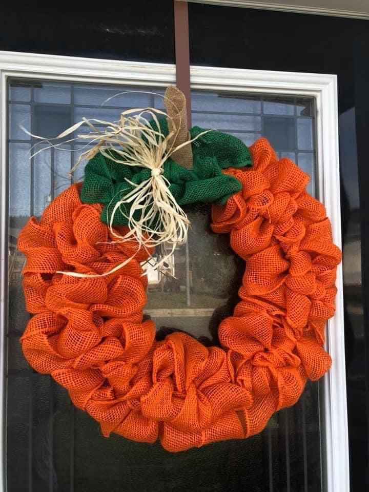 Pumpkin Halloween wreath
