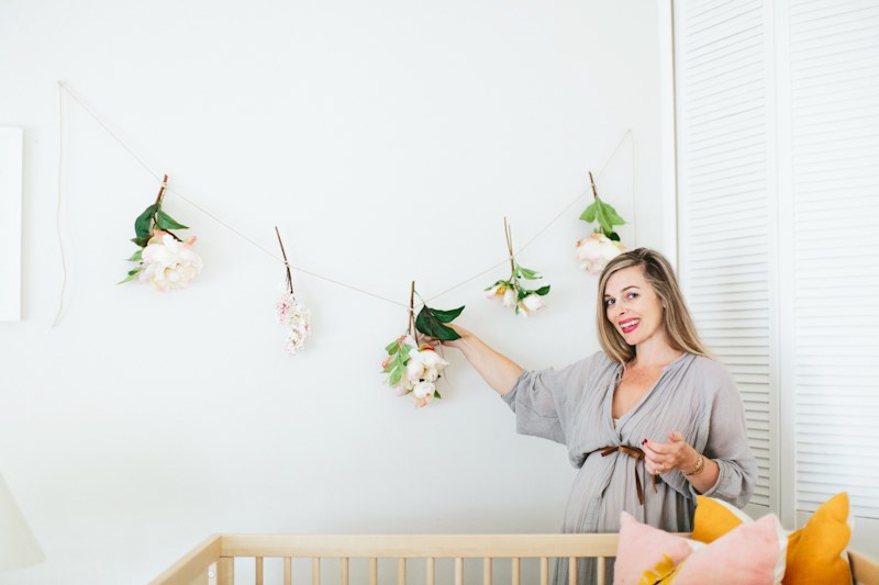 Floral Garland for the Nursery