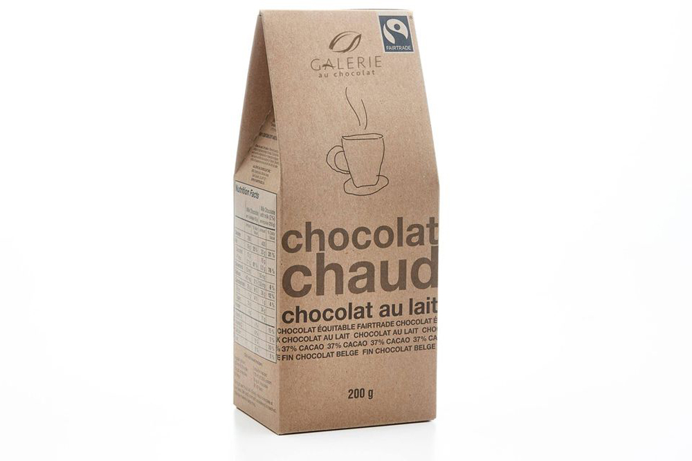 fairtrade fine Belgian hot chocolate by Galerie au chocolat