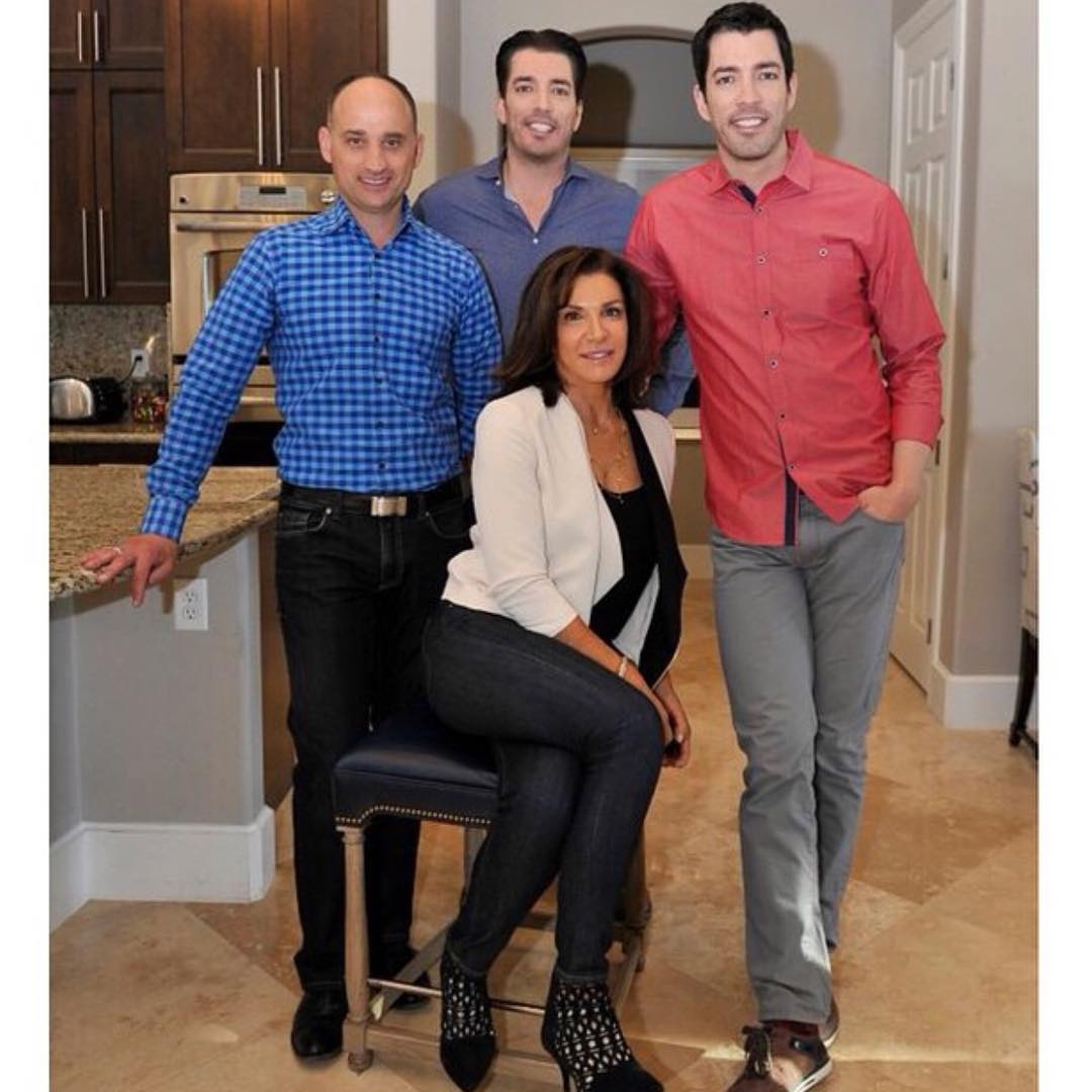 Hilary Farr and David Visentin from LIOLI with the Scott brothers