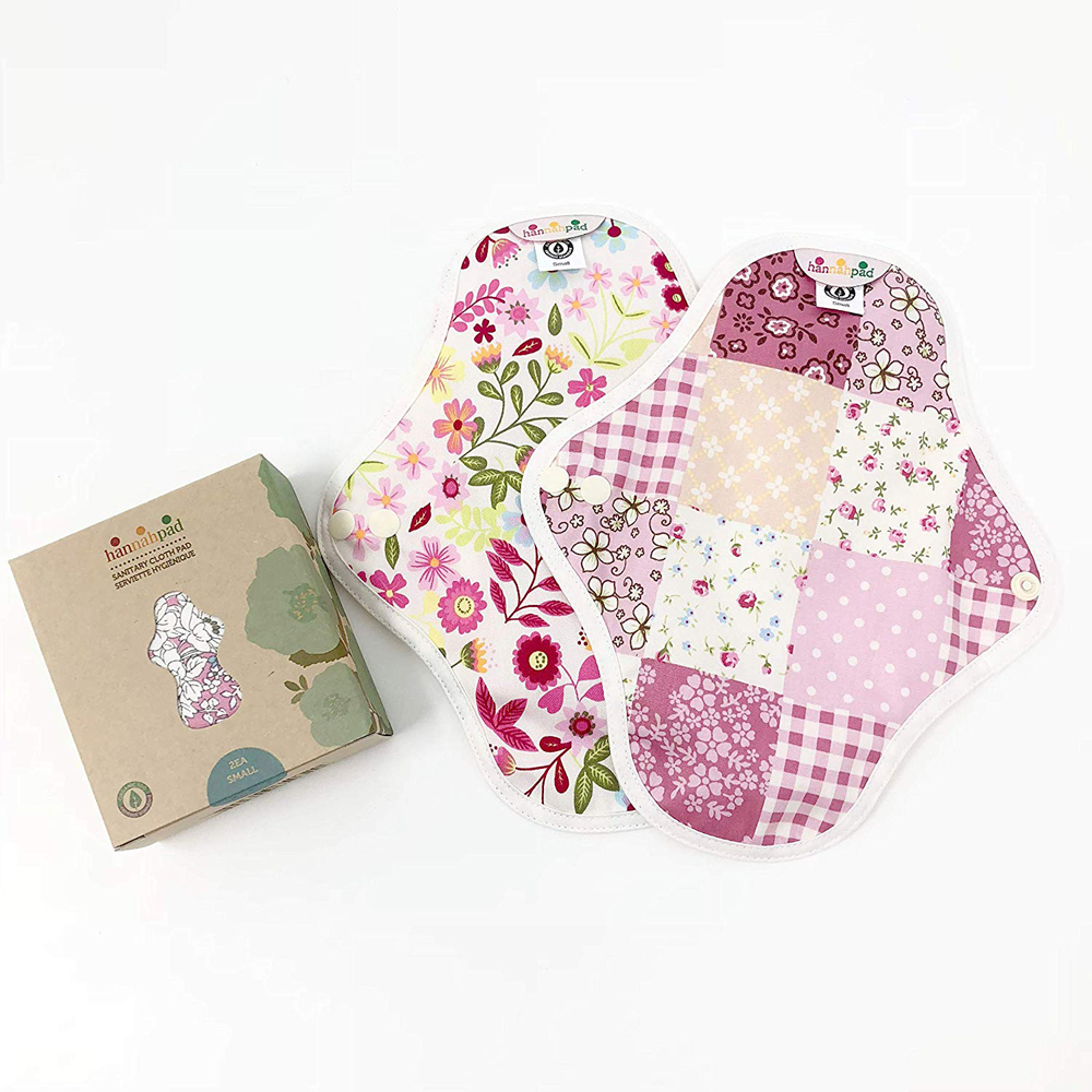 Sustainable cloth menstrual products in various patterns and designs