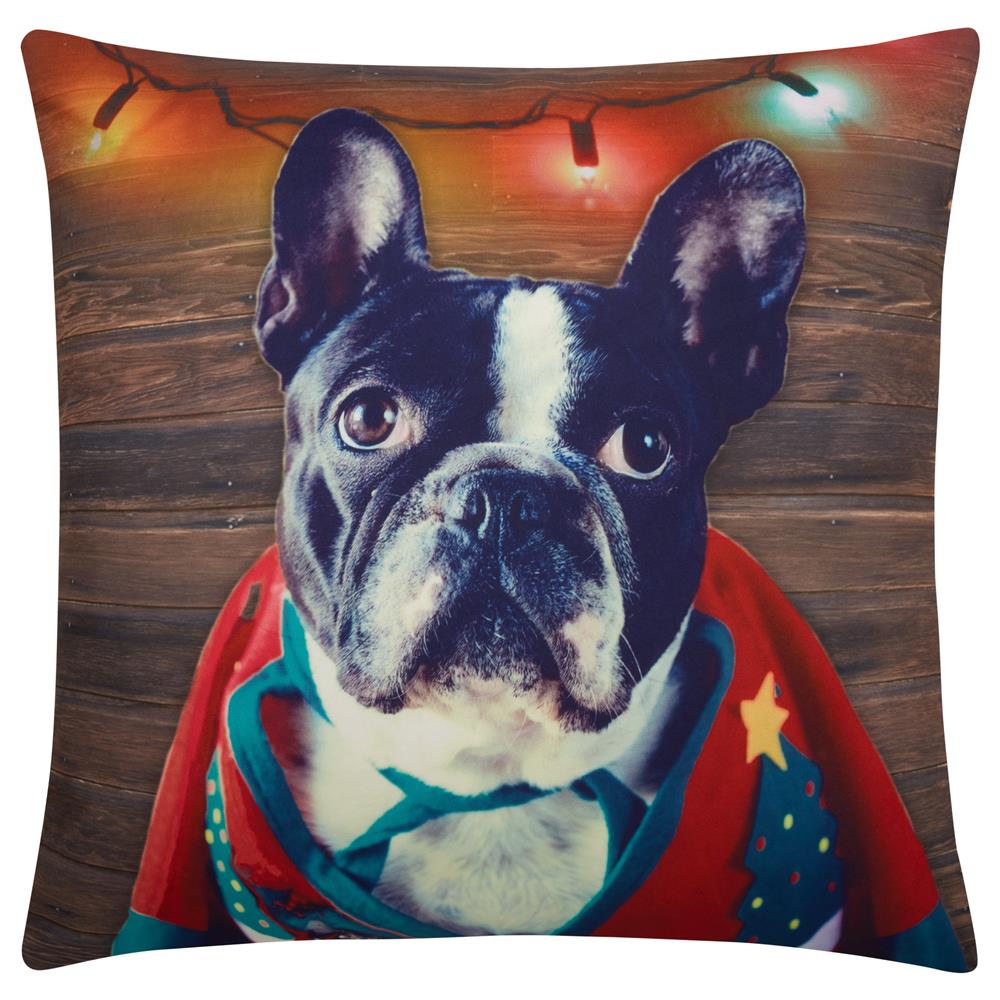 Holiday Dog Pillow Cover