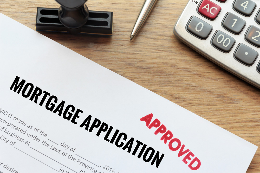Paperwork for a mortgage approval