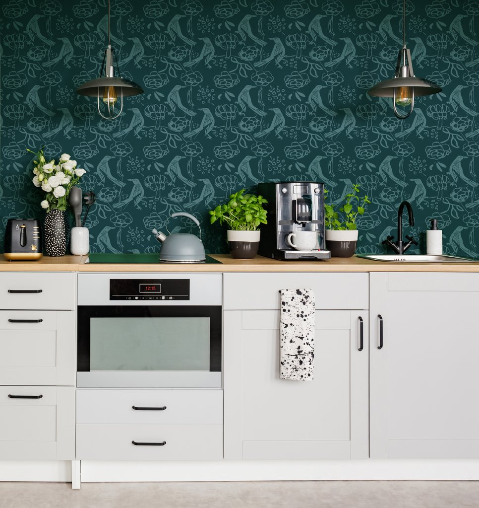 18 Wallpaper Backsplashes That'll Transform Your Kitchen   HGTV Canada