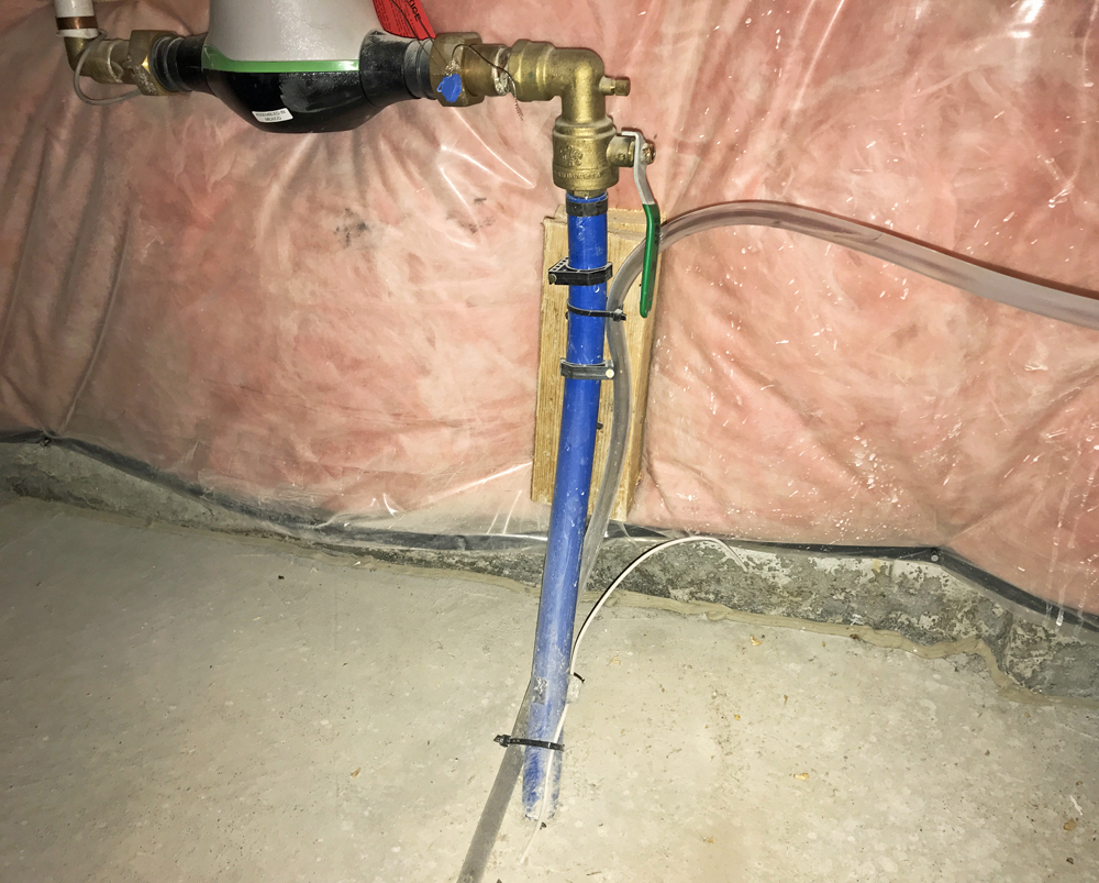 main water shut-off valve in home