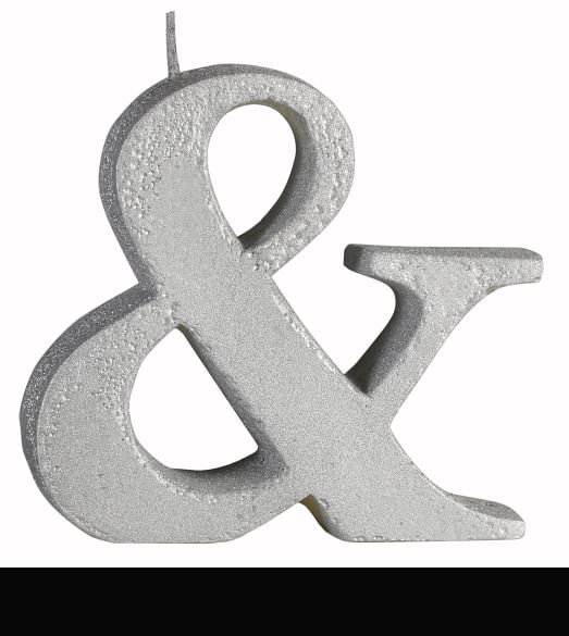 3. An Ampersand Candle to Get Your Glow on