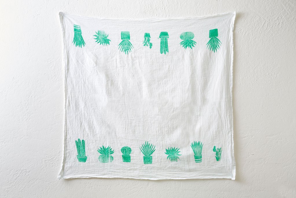 Mini Succulents Flour Sack Tea Towels