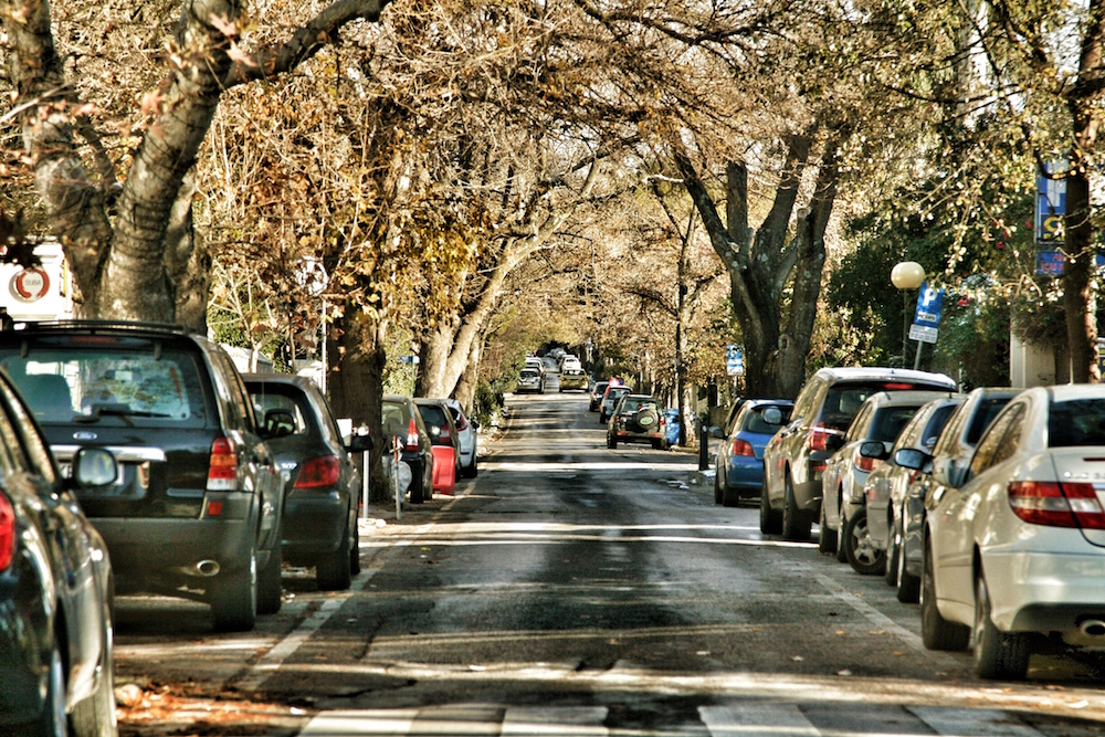 street with cars parked