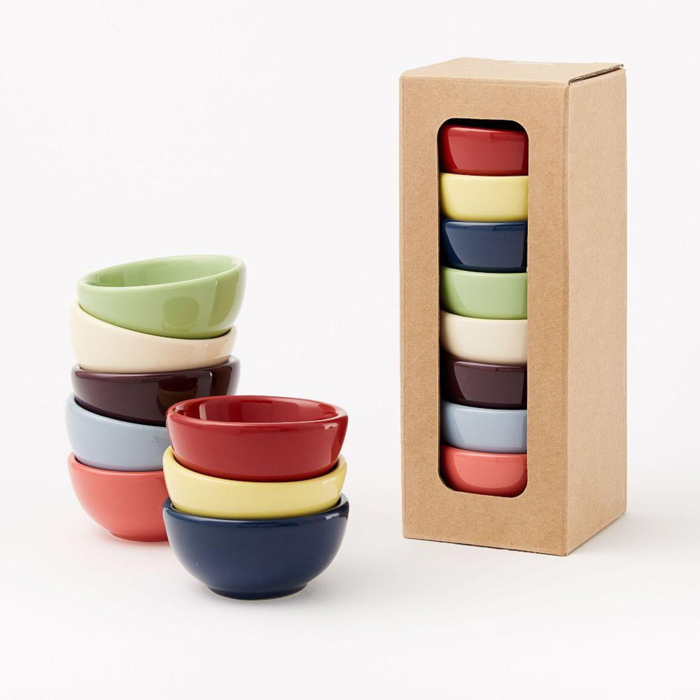 Small multi-coloured bowl set