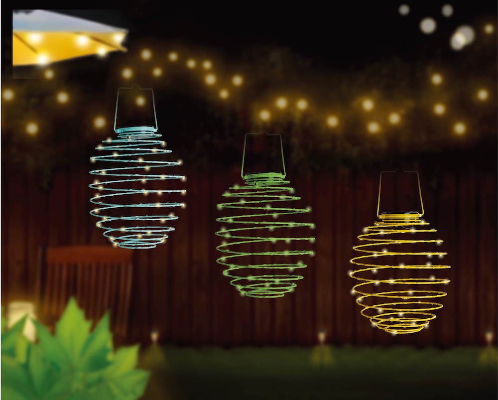 Colourful LED outdoor lights