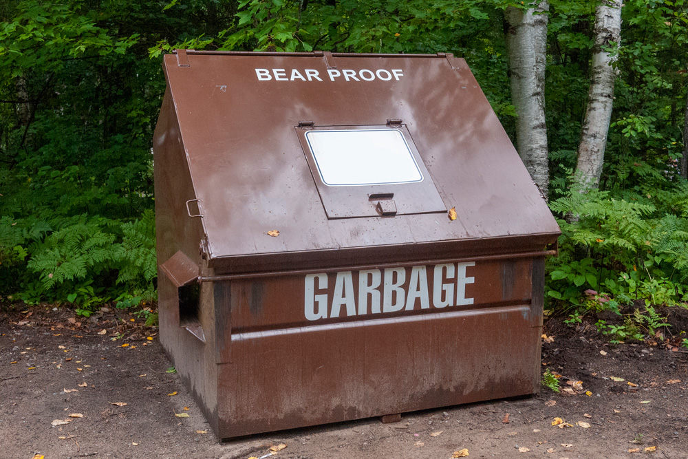 Bear-proof garbage bin