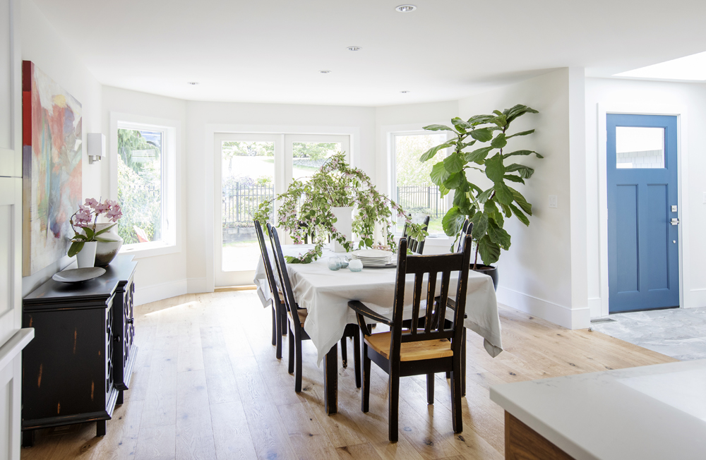 Bright and nature-inspired dining area.